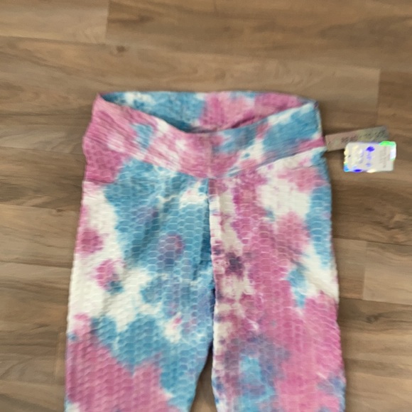3/$24 Tie dye print active wear pant w/ stretch casual 3X juniors - Picture 7 of 17